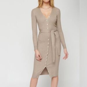 Dynamite Button-Down Sweater Dress